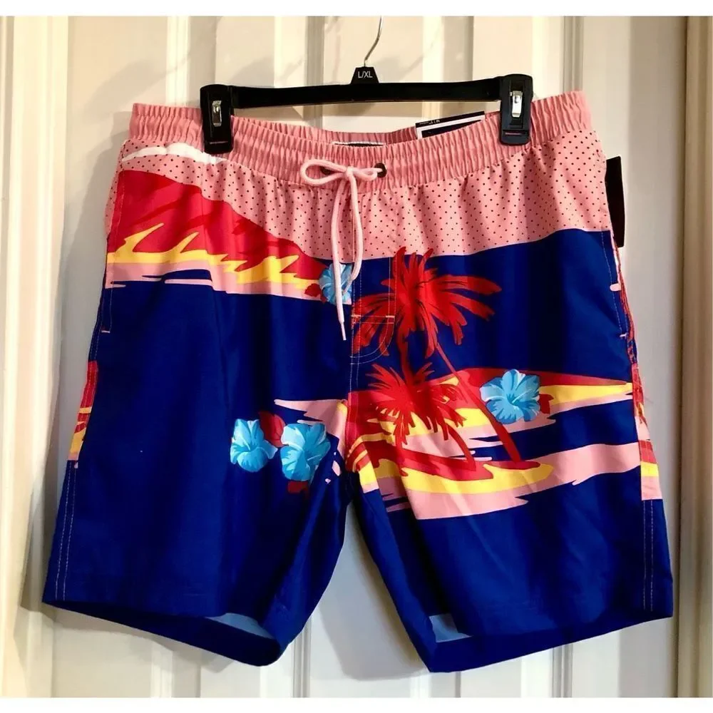CLUB ROOM - NWT - M Sz M Swim Trunks w/Quick Dry Fabric & Built-In Liner.